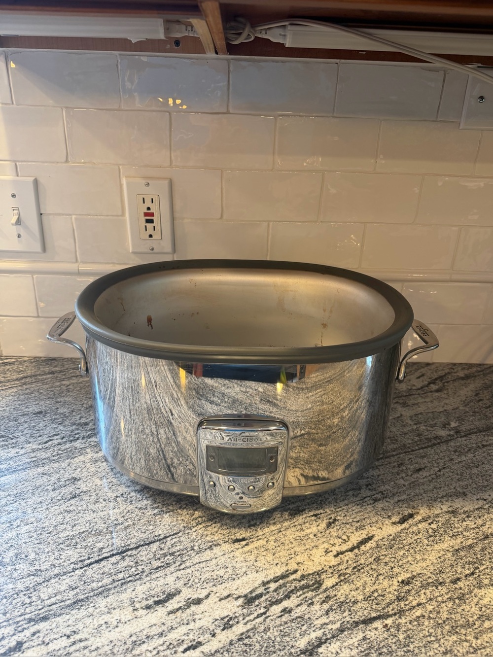 ALL-CLAD 7 Quart Slow Cooker Stainless Steel Crock Base ONLY Series SC01